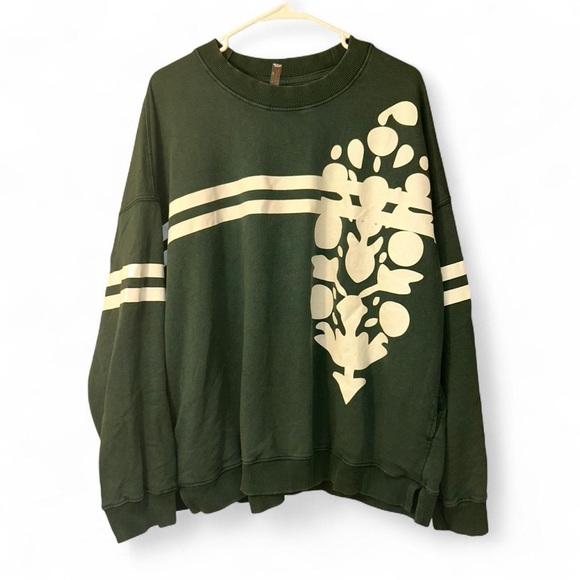 FP Movement by Free People Green and White Sweatshirt - Picture 3 of 9